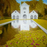 Atspindys, aliejus 50x40 cm